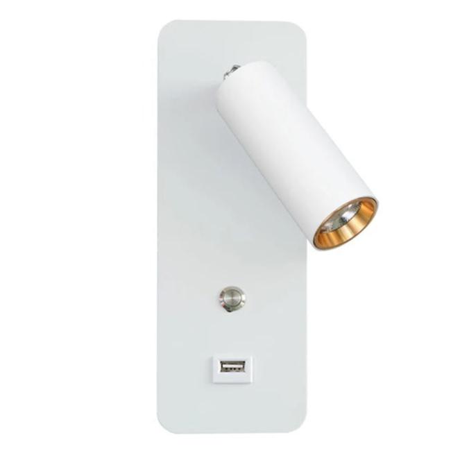 Applique Murale Liseuse Blanc / Blanc chaud