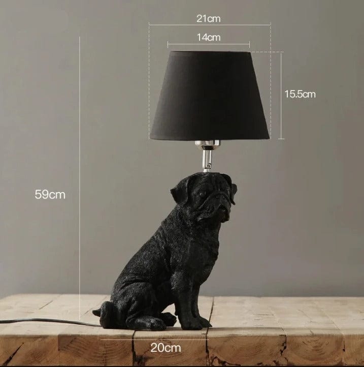 Chien Lampe Noir / Modèle 1