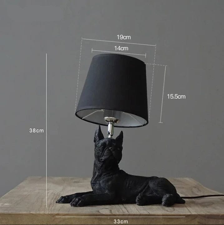 Chien Lampe Noir / Modèle 2