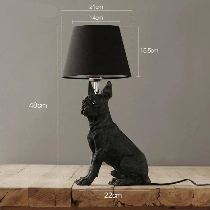 Chien Lampe Noir / Modèle 3