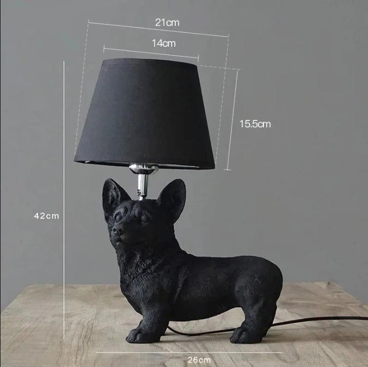 Chien Lampe Noir / Modèle 5