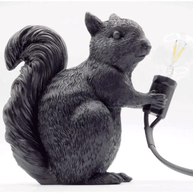 Écureuil Lampe Noir