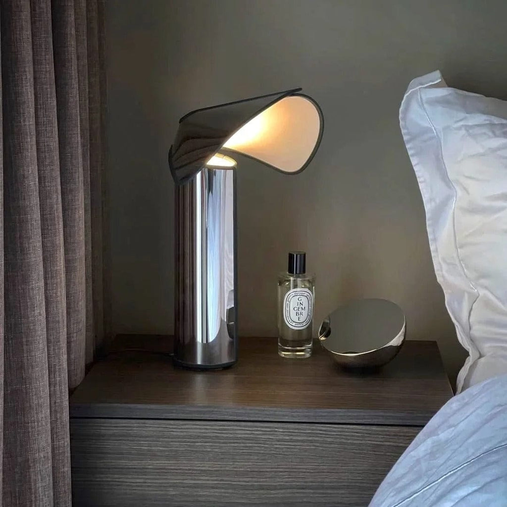 Lampe à Poser Design Luxe Argent / Lumière froide