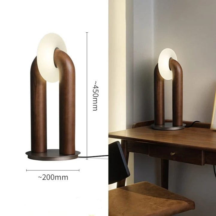 Lampe Bois Design Bois foncé