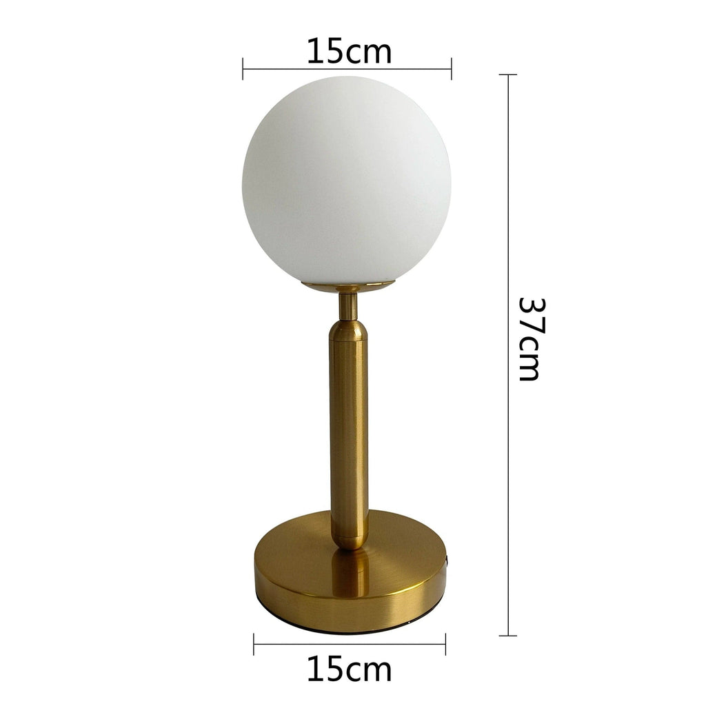 Lampe Boule à Poser Doré