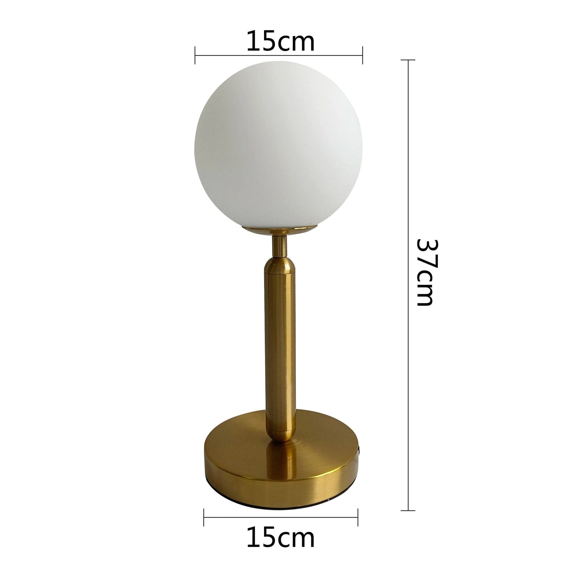 Lampe Boule à Poser Doré