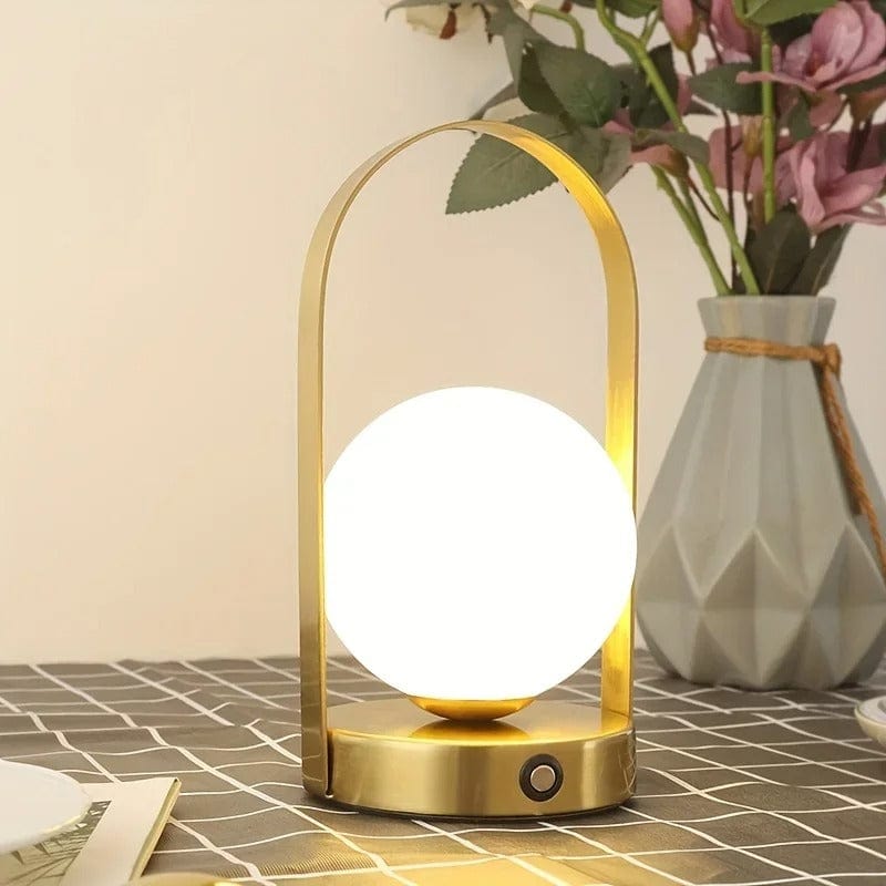 Lampe Boule Extérieur Doré