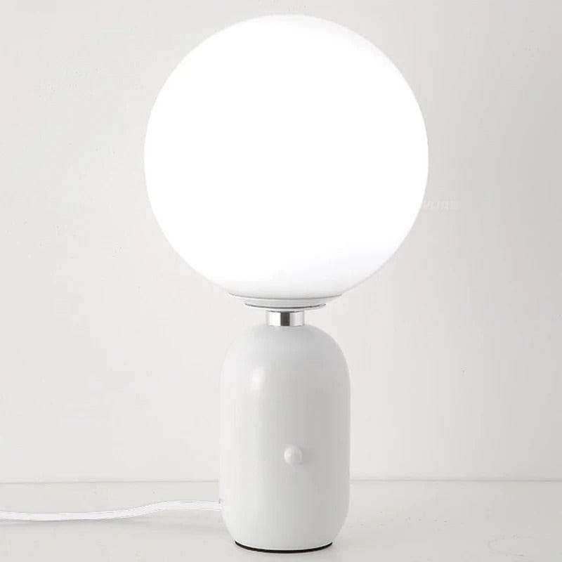 Lampe Boule Style Nordique Blanc / 35x15cm / Blanc chaud