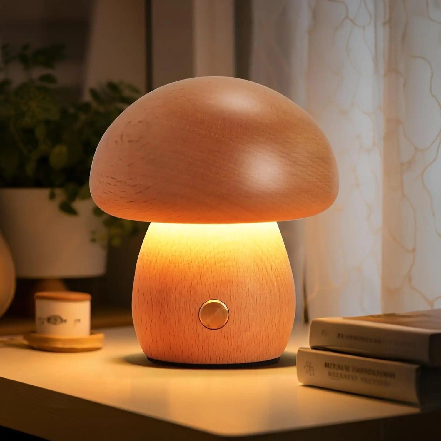 Lampe Champignon Enfant Hêtre / Petit