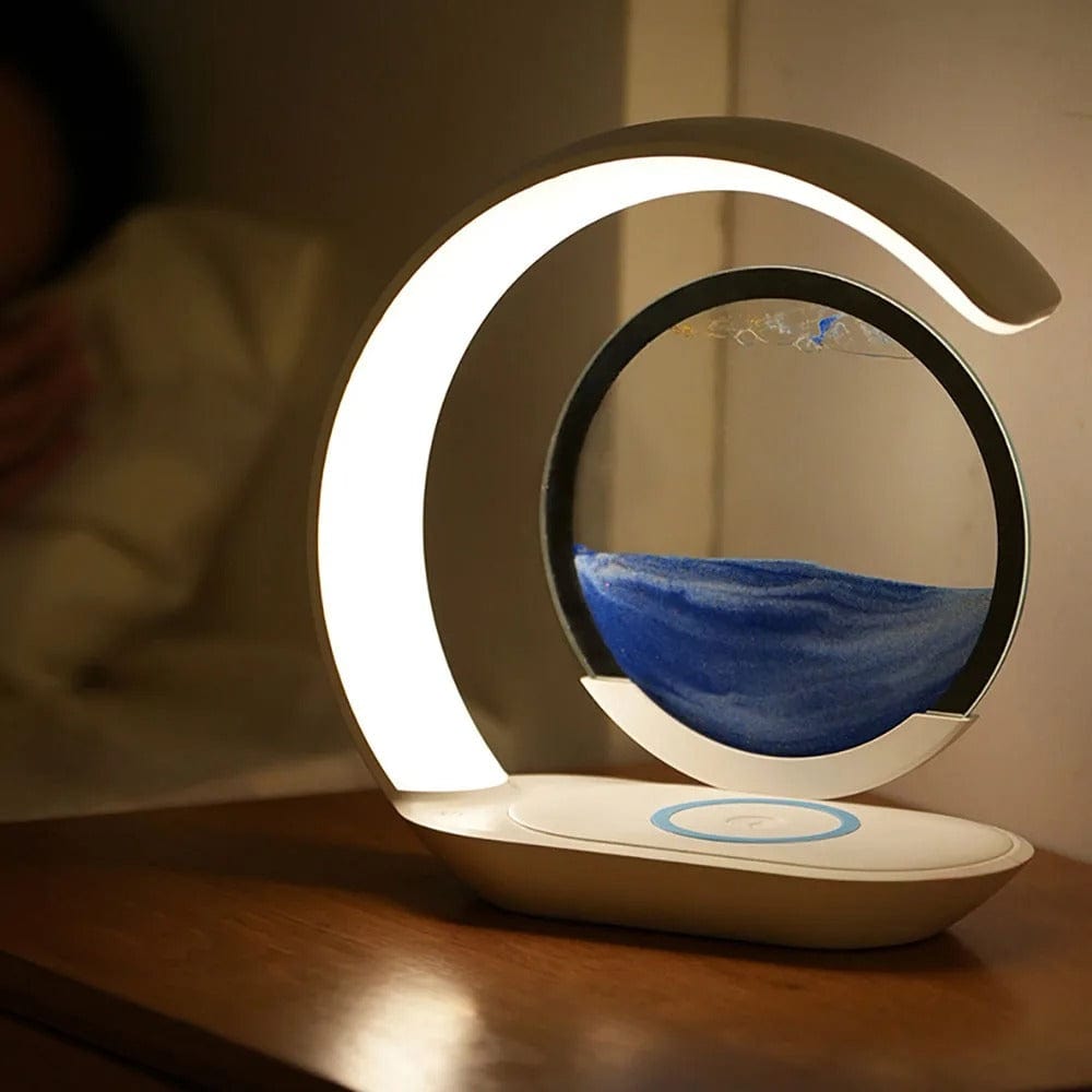 Lampe Chargeur Induction Bleu