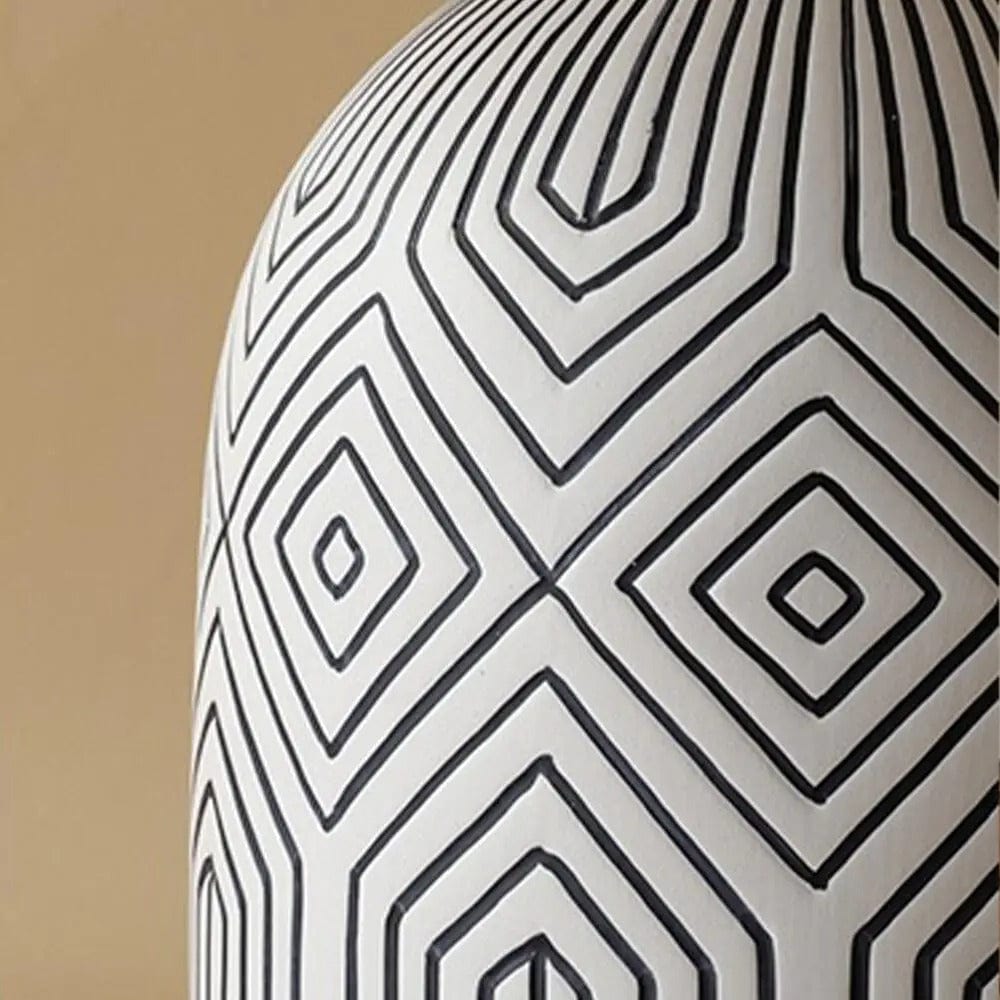 Lampe de Chevet à Motif en Céramique