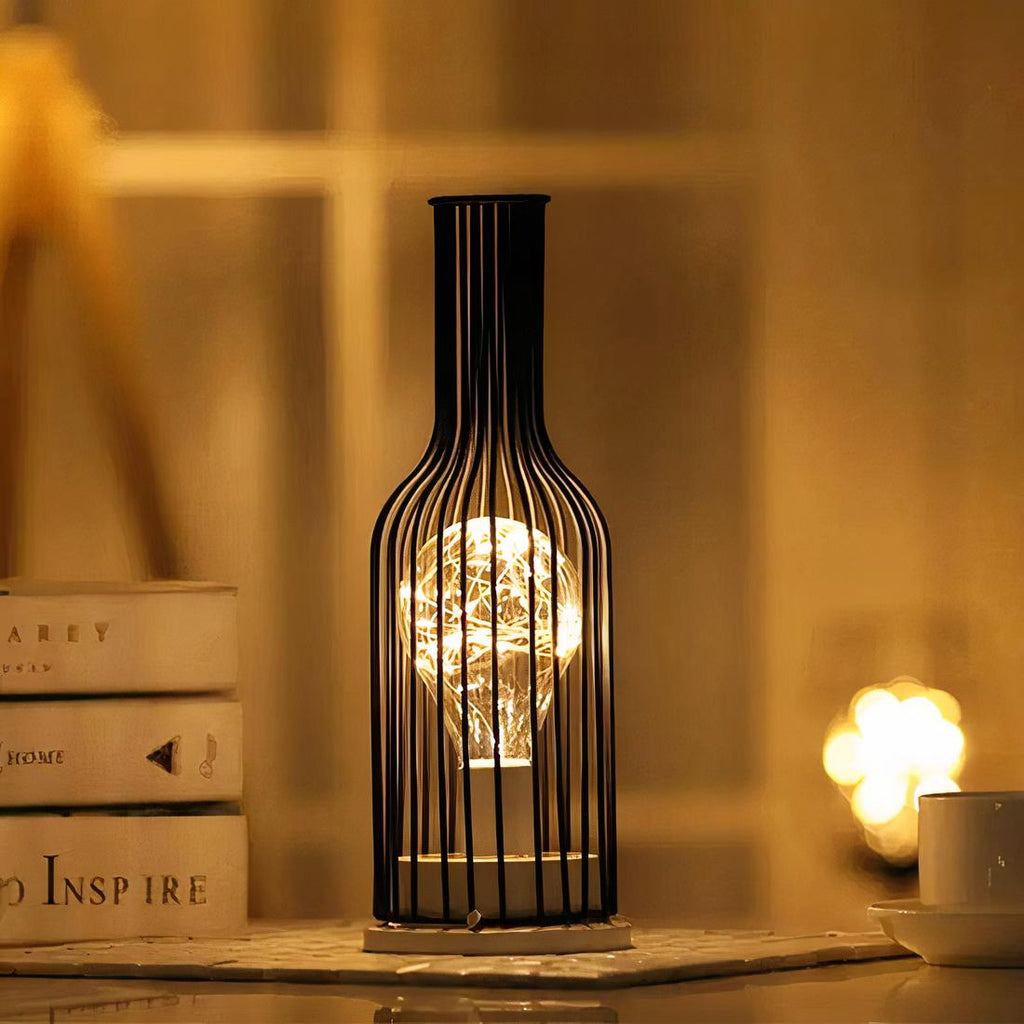 Lampe de Chevet à Pile Lampe Bouteille