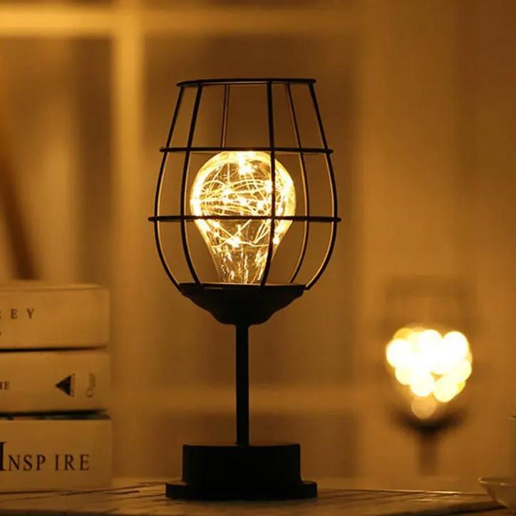 Lampe de Chevet à Pile Lampe Verre