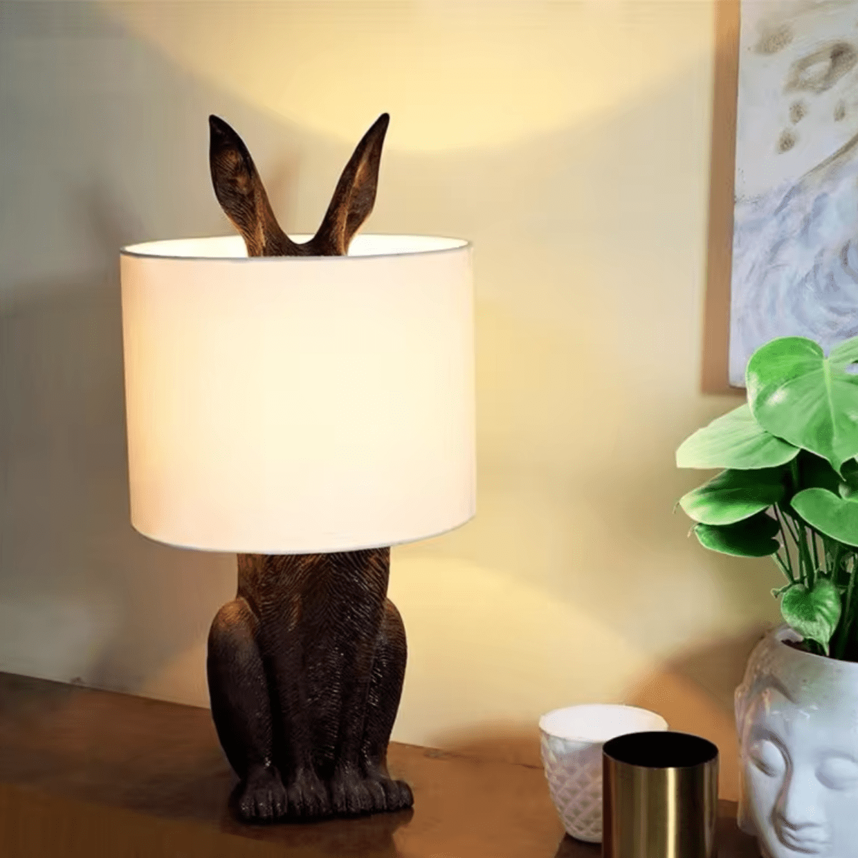 Lampe de Chevet Animaux Noir