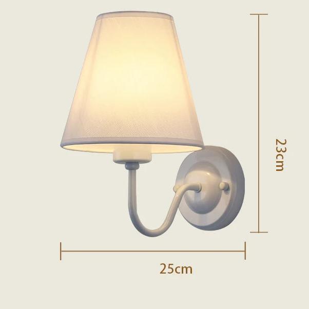 Lampe de Chevet Applique Blanc / Blanc / Lumière froide