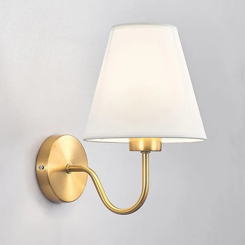 Lampe de Chevet Applique Doré / Blanc / Lumière froide