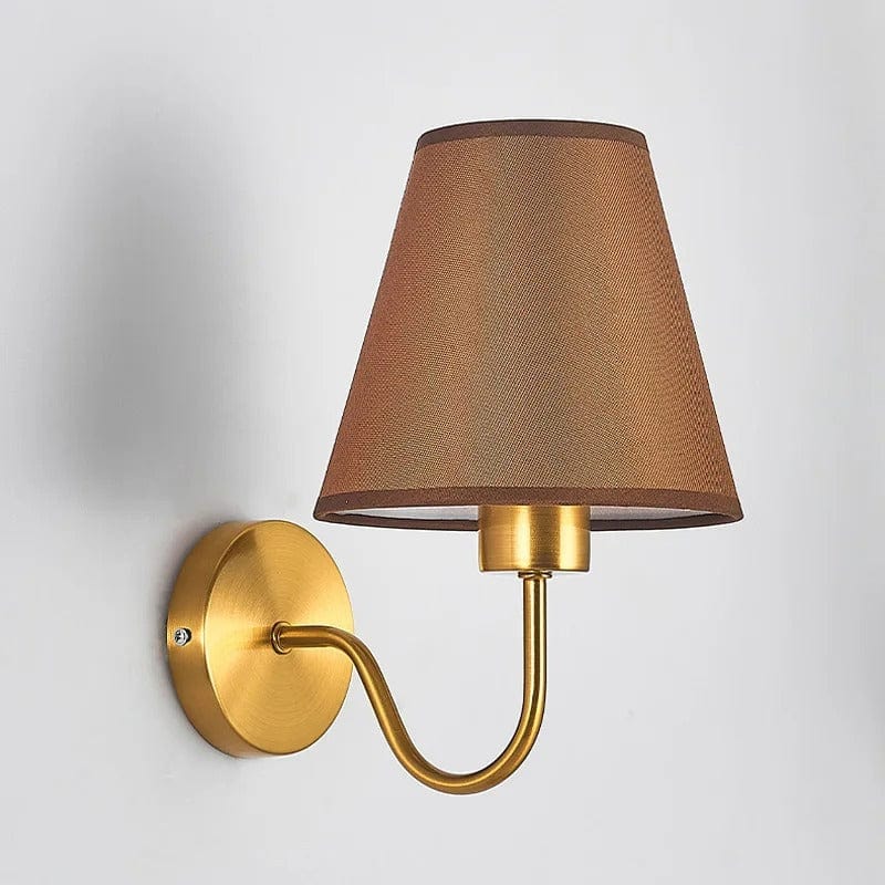Lampe de Chevet Applique Doré / Moka / Lumière froide