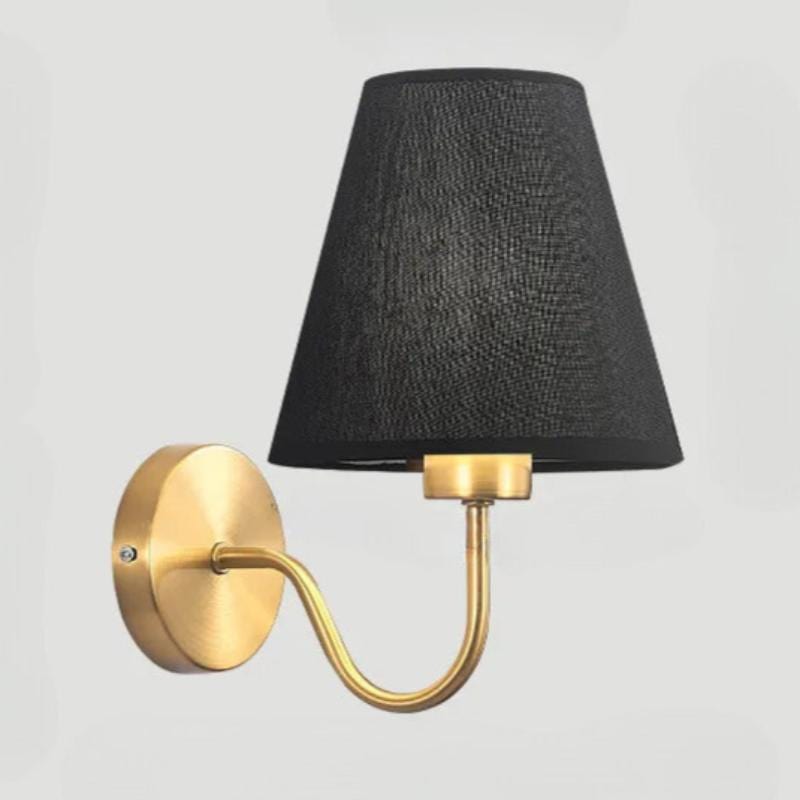Lampe de Chevet Applique Doré / Noir / Lumière froide