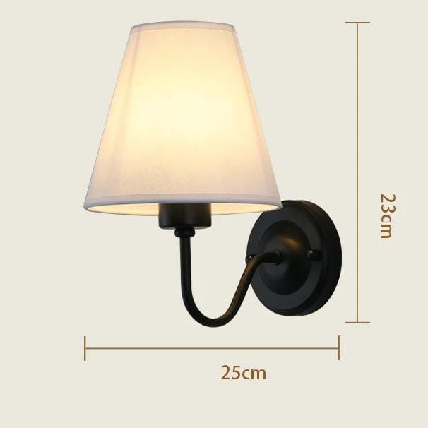 Lampe de Chevet Applique Noir / Blanc / Lumière froide