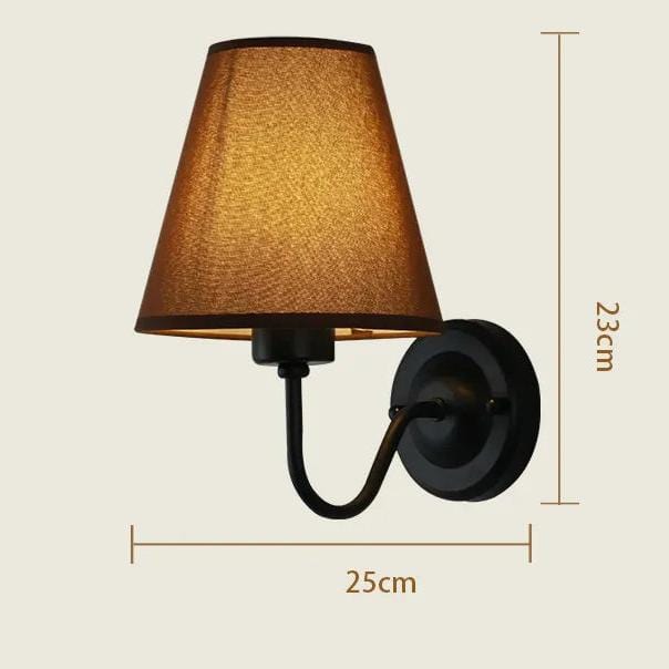 Lampe de Chevet Applique Noir / Moka / Lumière froide