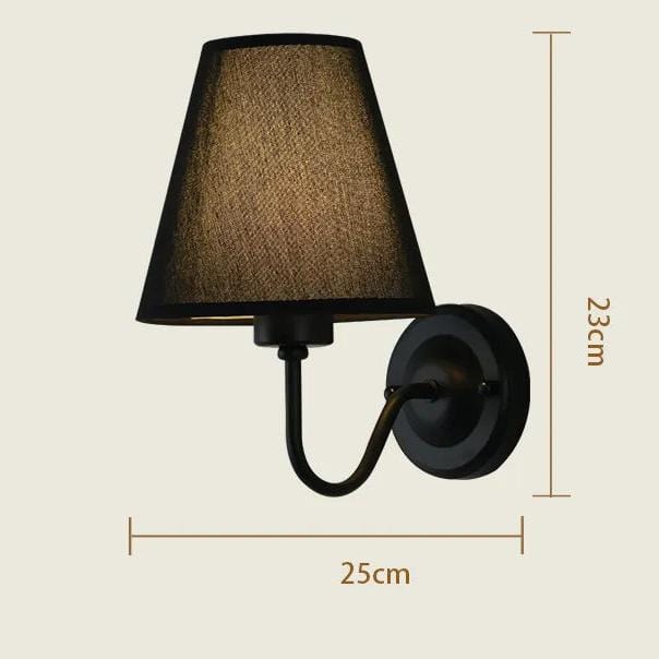 Lampe de Chevet Applique Noir / Noir / Lumière froide