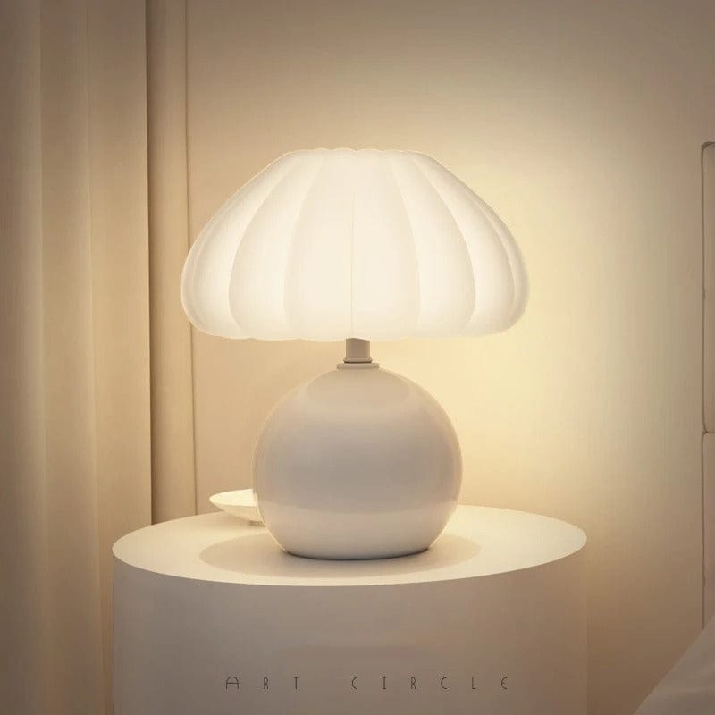 Lampe de Chevet Blanc Dahlia / Blanche