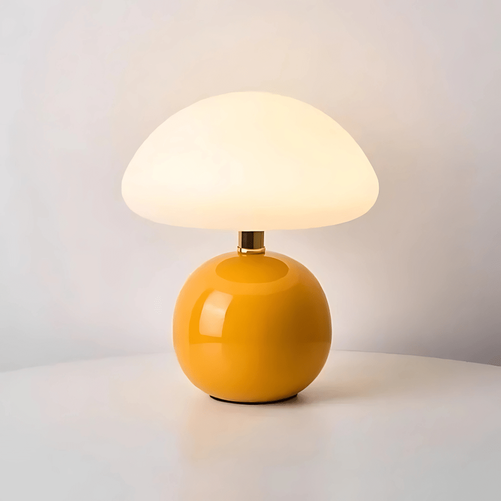 Lampe de Chevet Blanche Orange