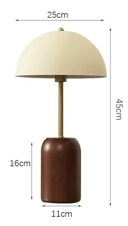 Lampe de Chevet Bois Vintage