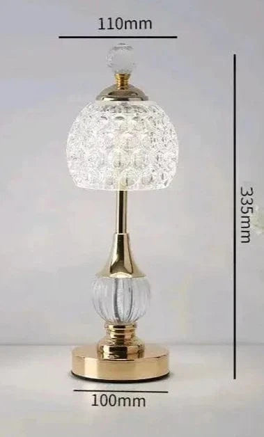 Lampe de Chevet Cristal Sans Fil