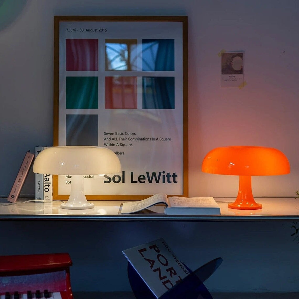 Lampe de Chevet Design Champignon Orange