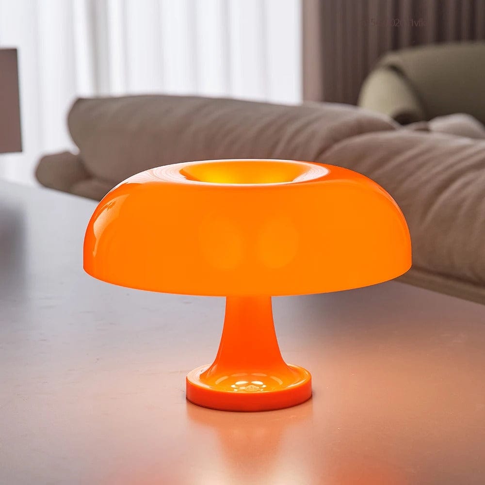 Lampe de Chevet Design Champignon Orange Orange