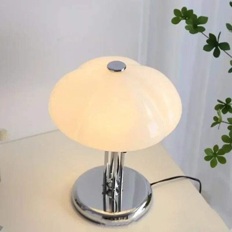 Lampe de Chevet Design Citrouille Blanc
