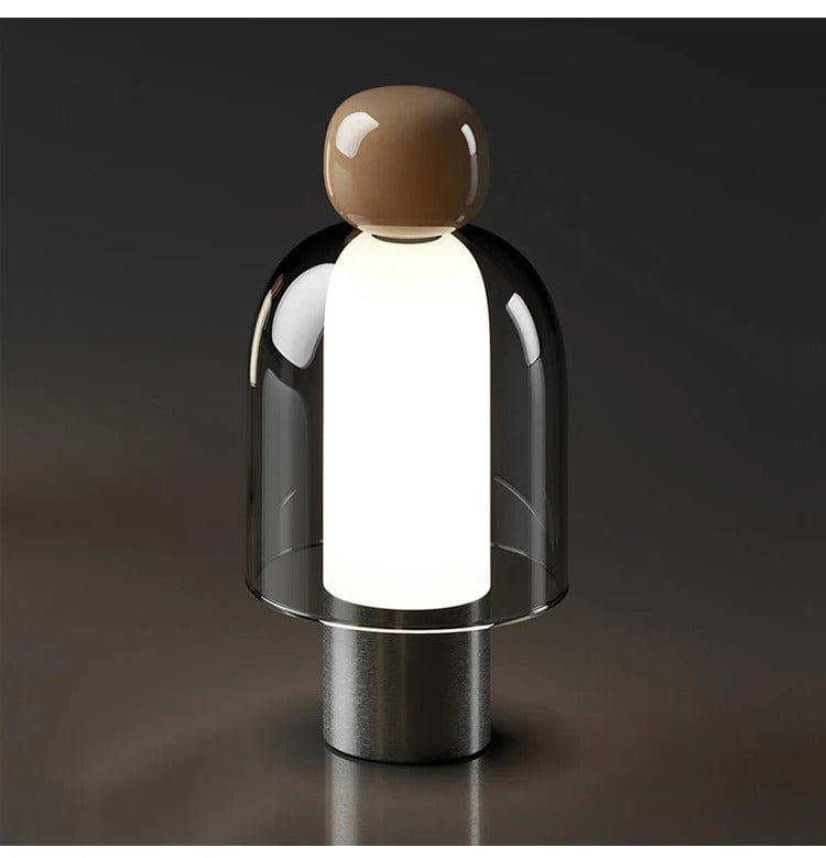 Lampe de Chevet Design Minimaliste Marron