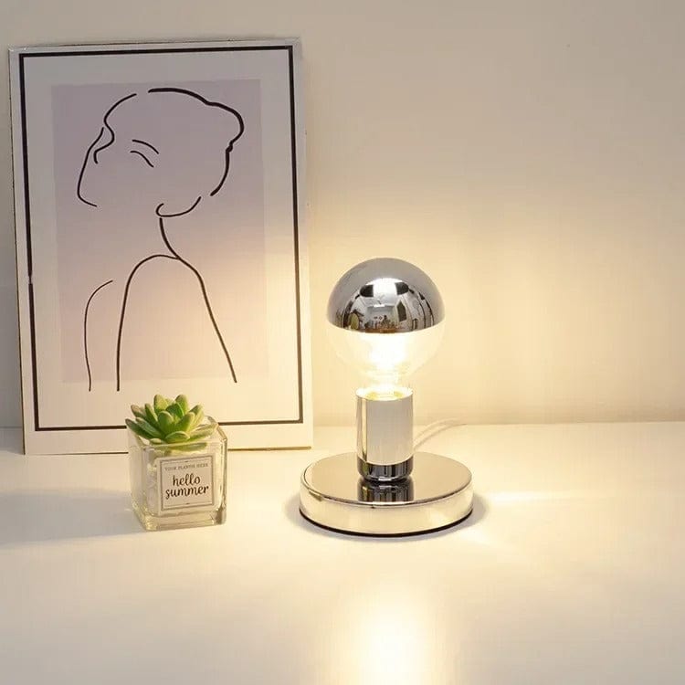 Lampe de Chevet en Métal Petite / Argent