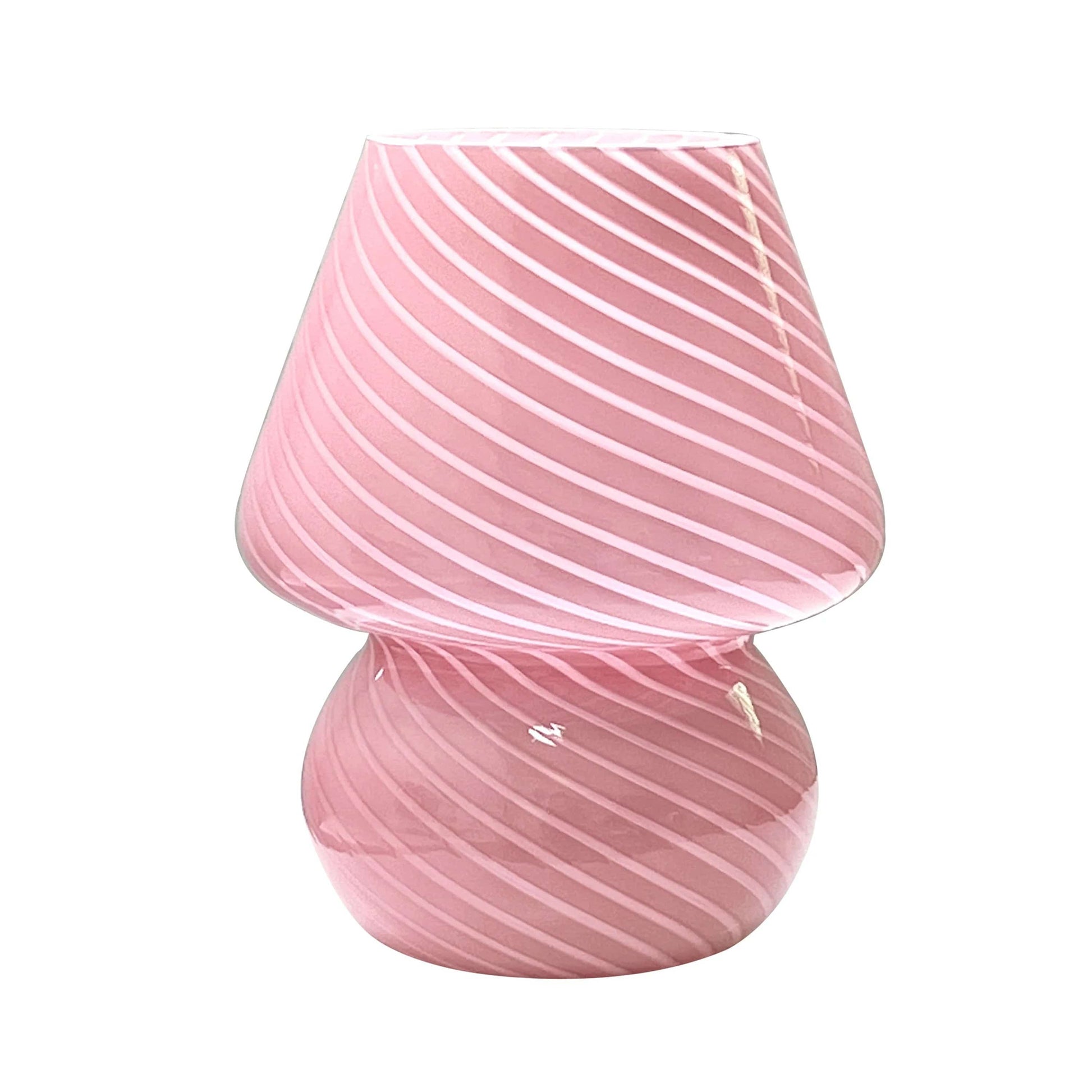 Lampe de Chevet en Verre Rose