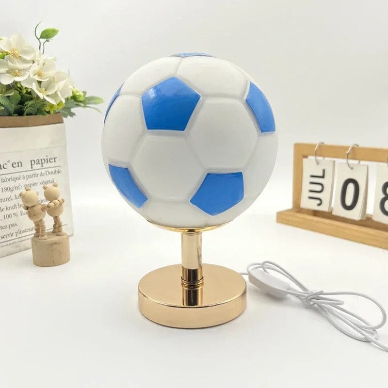 Lampe de Chevet Foot Bleu / Doré