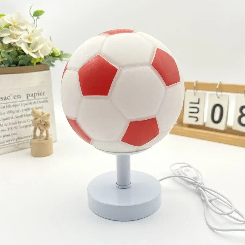 Lampe de Chevet Foot Rouge / Blanc