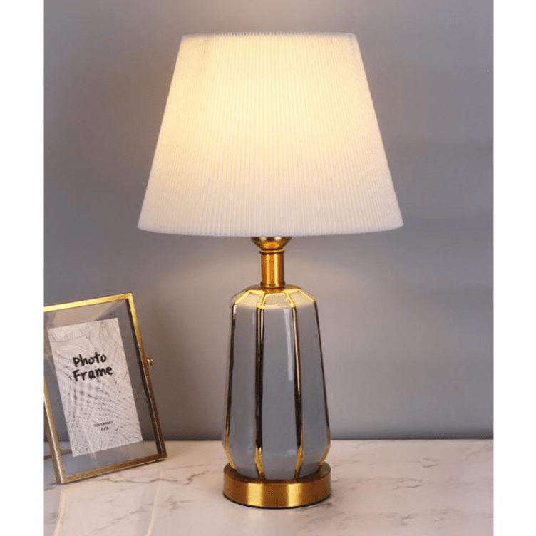 Lampe de Chevet Grise Blanc