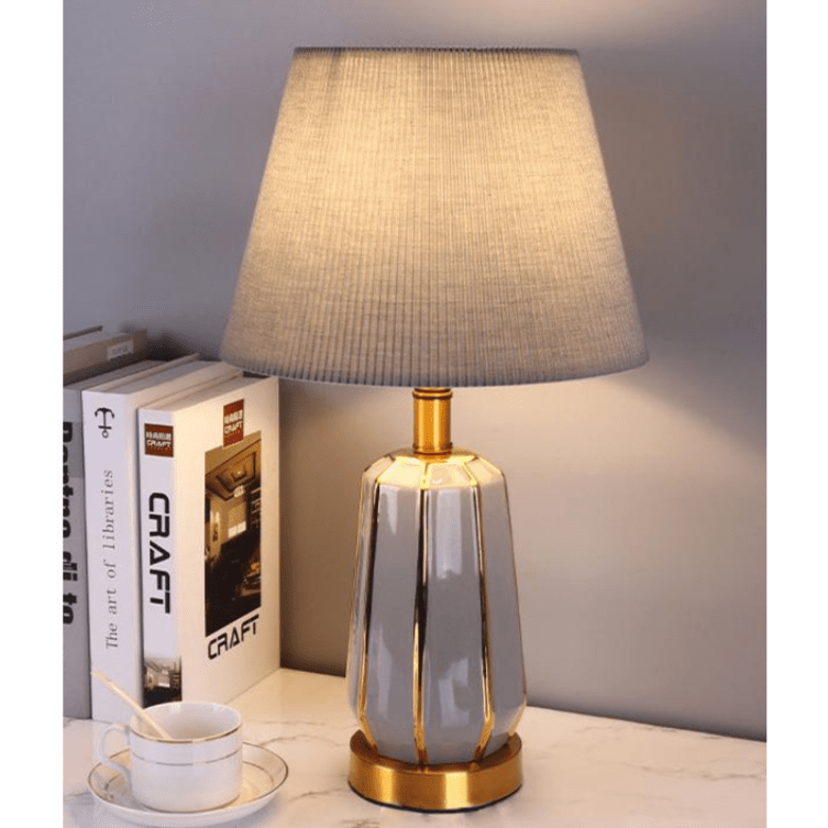Lampe de Chevet Grise Gris