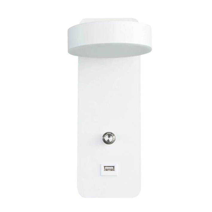 Lampe de Chevet Liseuse Design Blanc / Blanc chaud