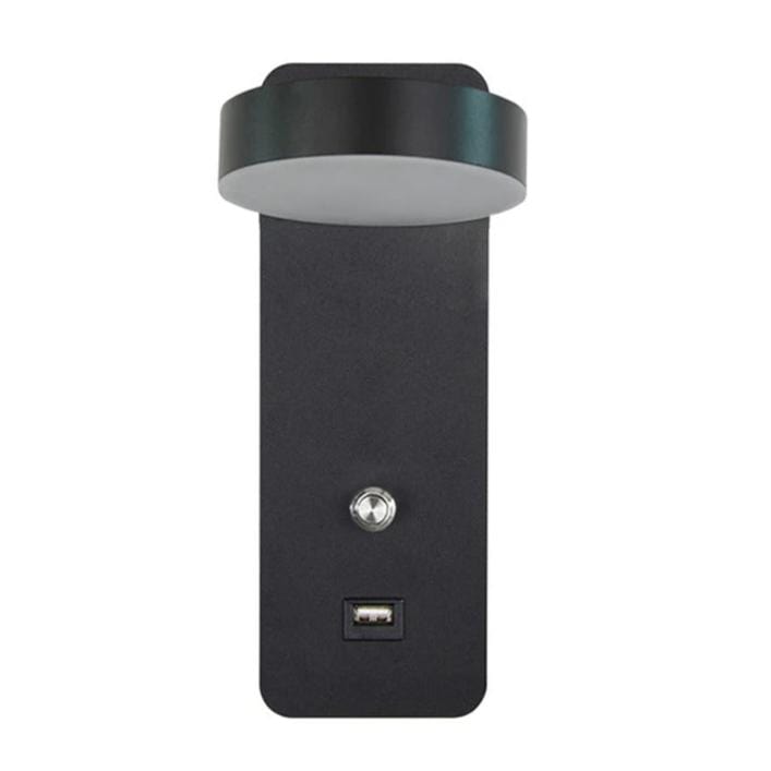 Lampe de Chevet Liseuse Design Noir / Blanc chaud