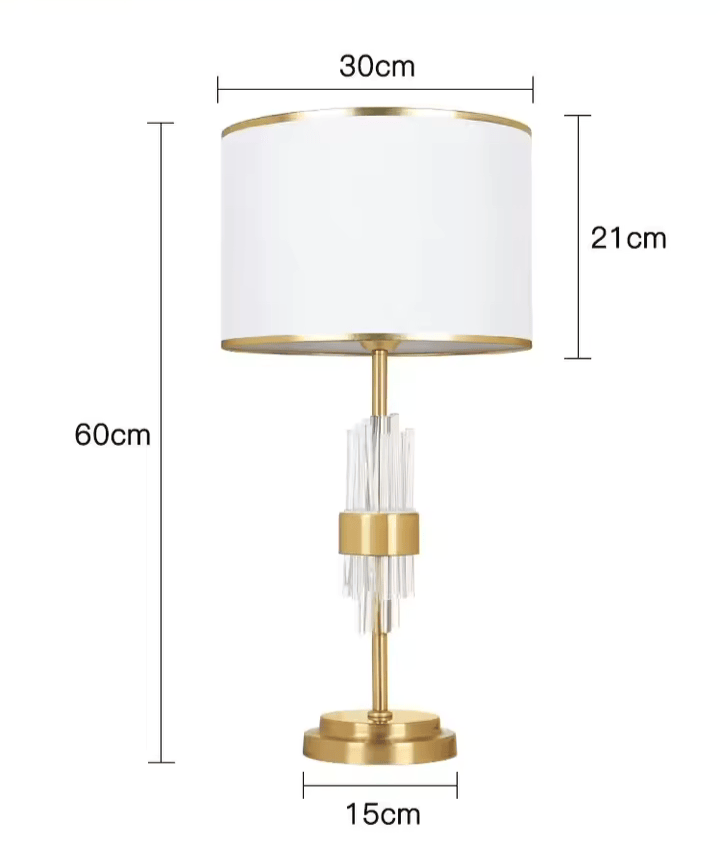 Lampe de Chevet Luxe Doré