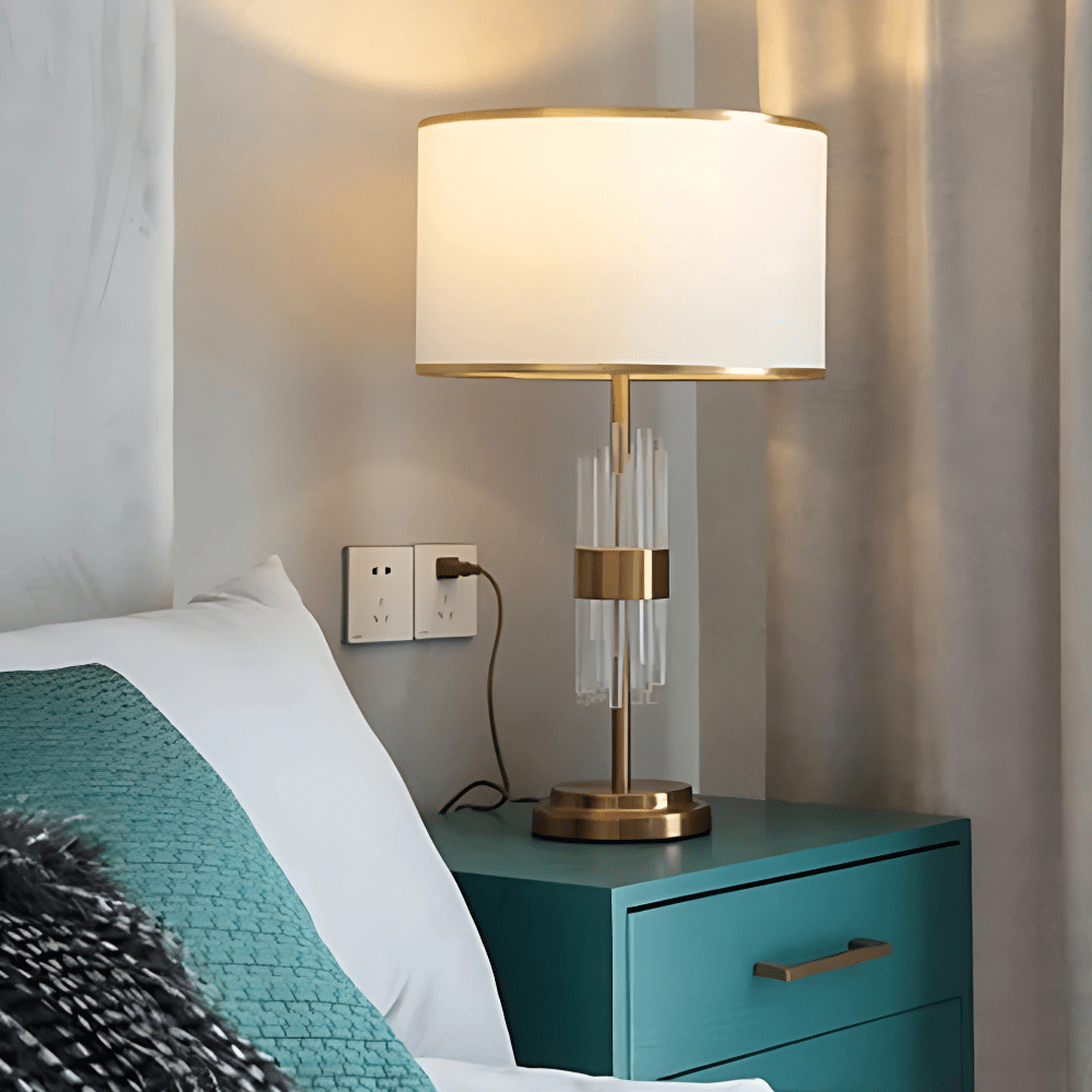 Lampe de Chevet Luxe Doré 58x34cm