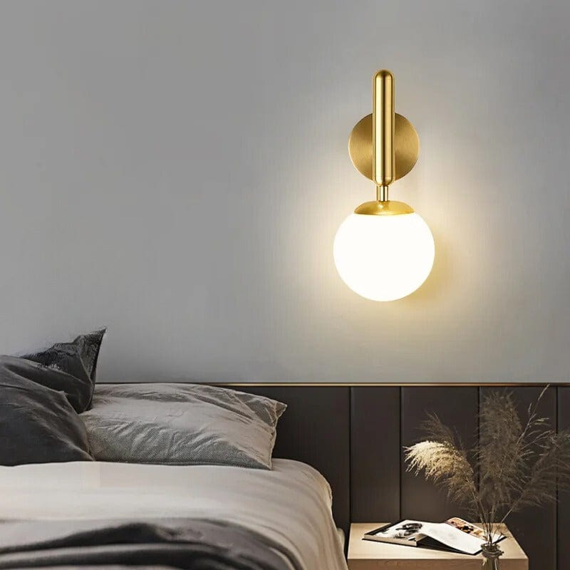 Lampe de Chevet Mural Dorée