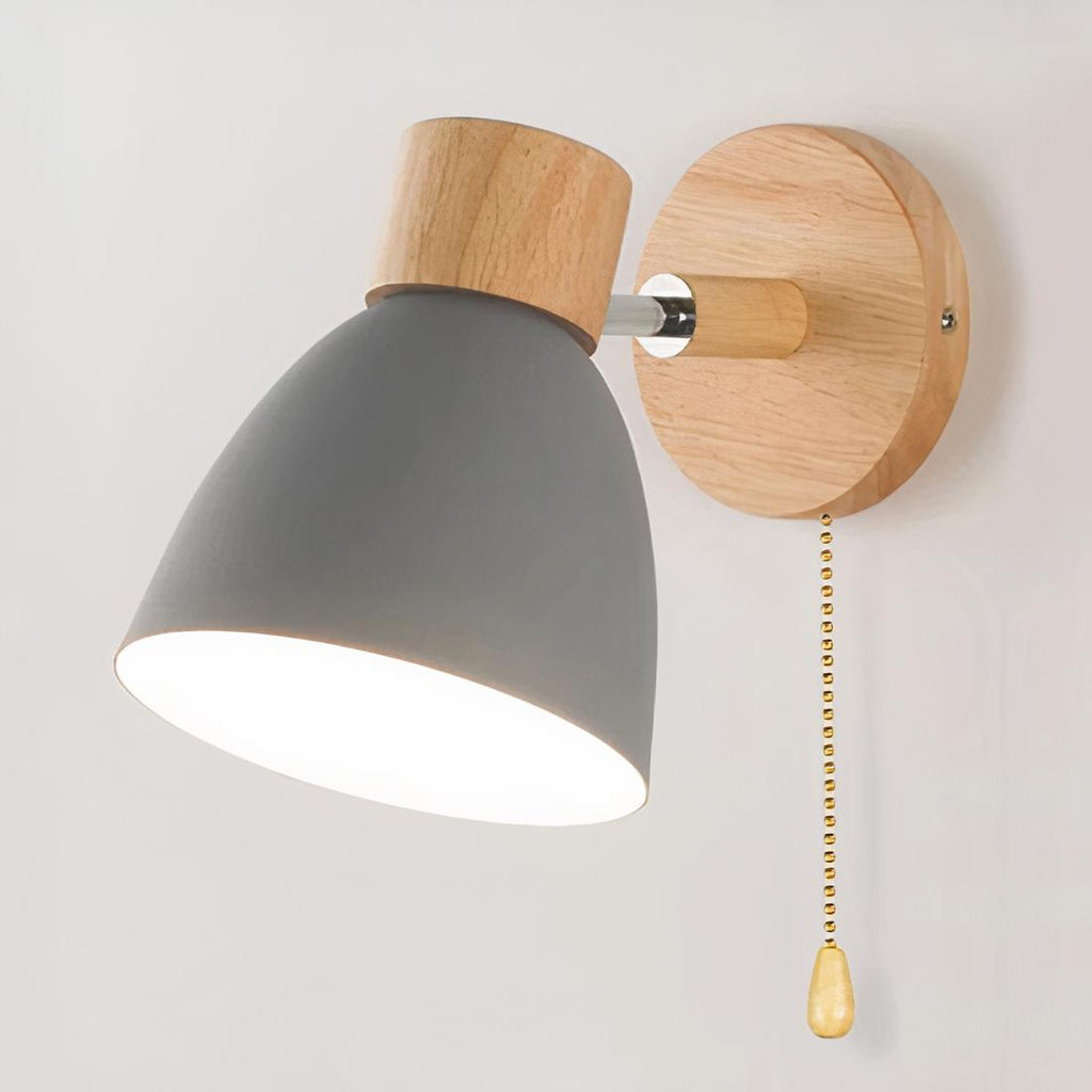 Lampe de Chevet Murale avec Interrupteur Gris / Lumière chaude
