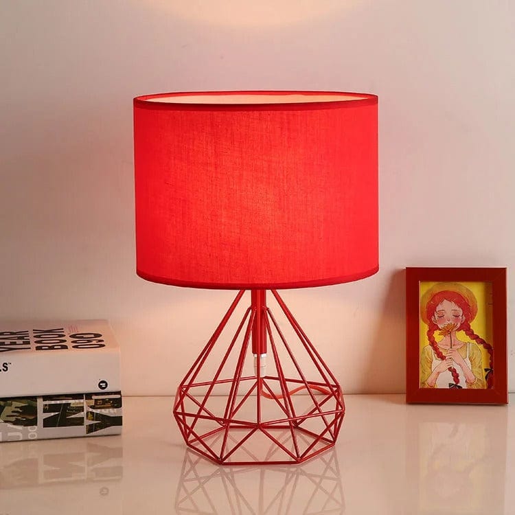Lampe de Chevet Noir Rouge