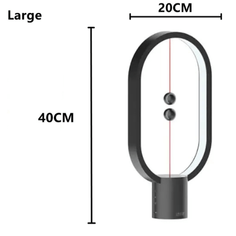 Lampe de Chevet Originale Noir - 40x20cm