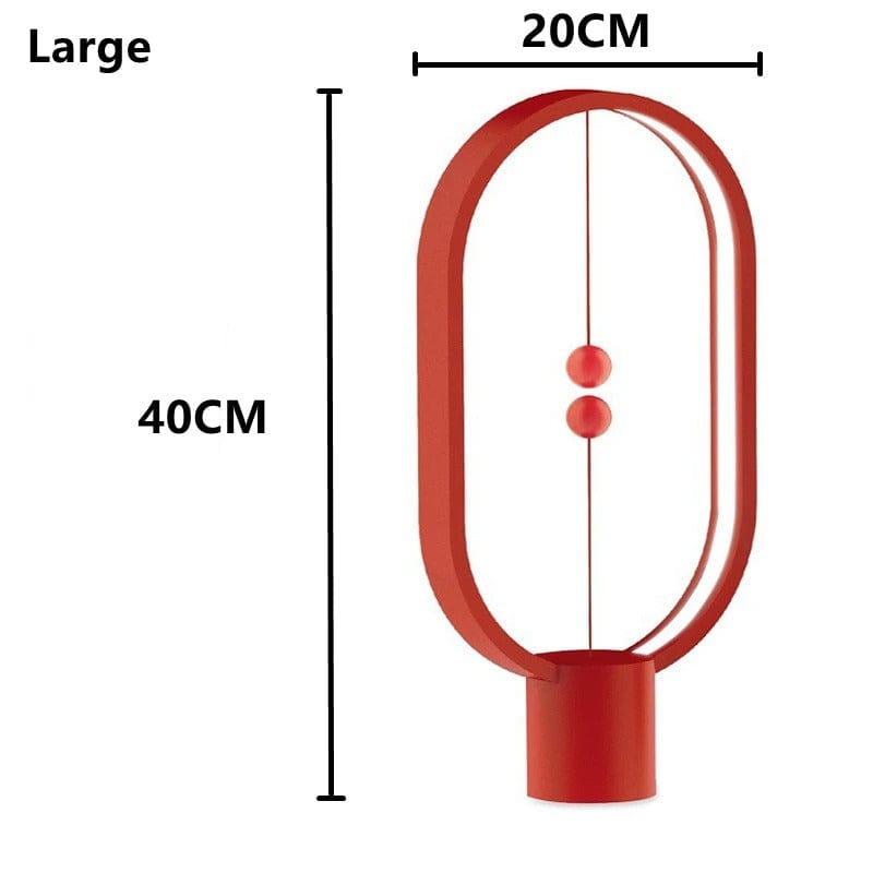 Lampe de Chevet Originale Rouge - 40x20cm