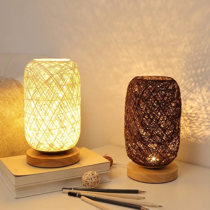 Lampe de Chevet Osier Beige
