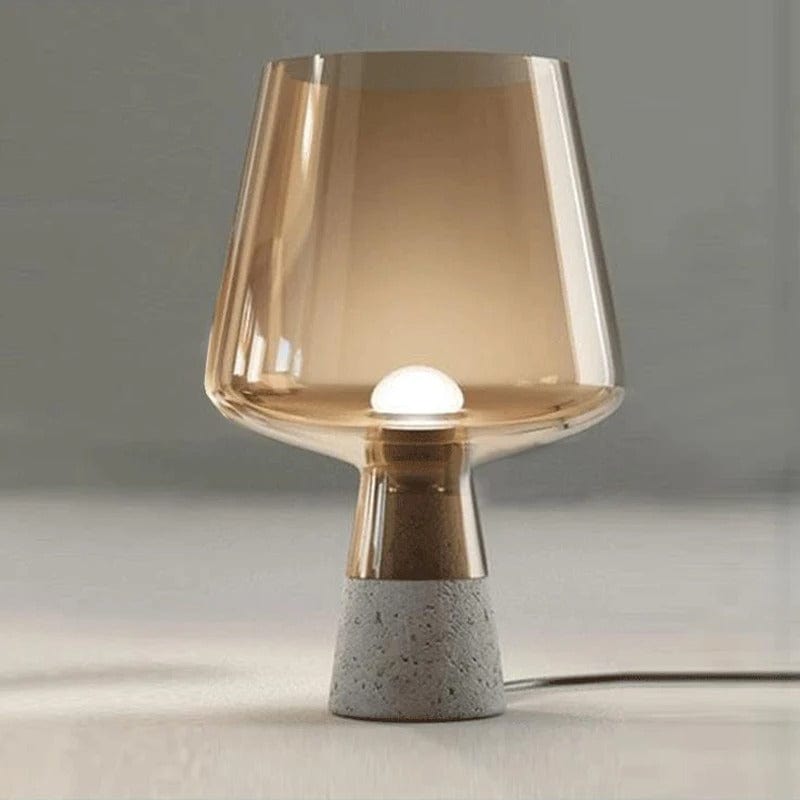 Lampe de Chevet Pierre Ambre / 30x20cm